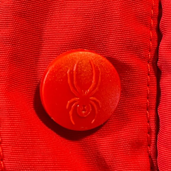 Spyder Boys Quilted Washed Out Black Pullover With Red Button Collar Large - Picture 8 of 10